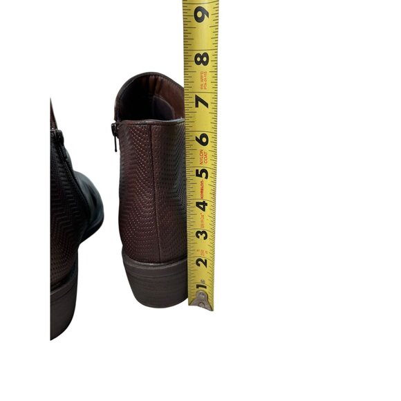 Baretraps Stevie Bootie Ankle Boots Womens Sz 9.5 Dark Brown Zip sides - Picture 8 of 16